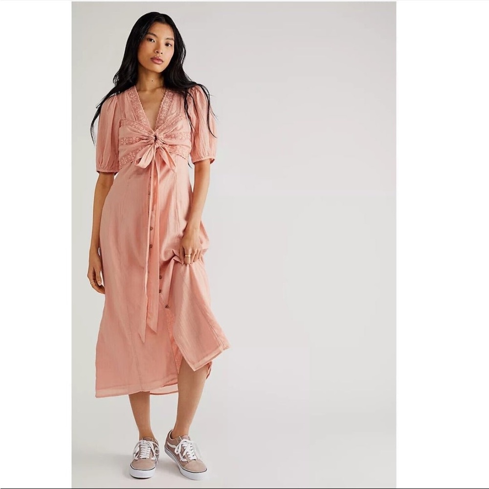Free People Keep It Romantic Midi dress E5